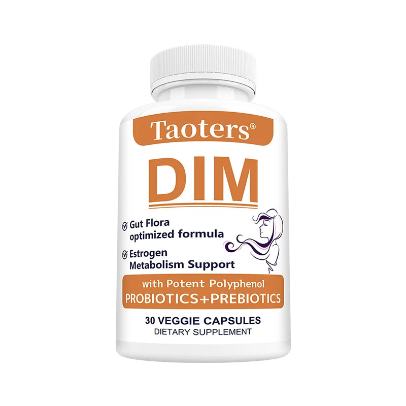 DIM Supplement - Support Hormone Balance, Menopause Prostate Health, Improve Sleep, Metabolism, Muscle Mass, Balances Gut Flora