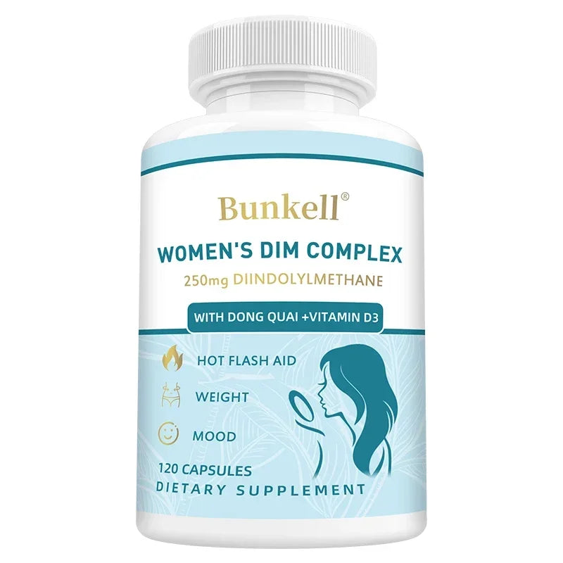 DIM Supplement with BioPerine Extract - Hormone Balance for Menopause & Prostate Health, Metabolism Boost, Body Balance