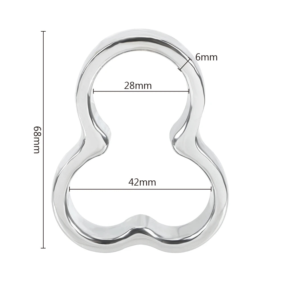 Cock Ring Toy For Men Sex Toys Ball Scrotum Stretcher Pendant Bondage Scrotum Rings Penis Rings Stainless Steel Adult Product