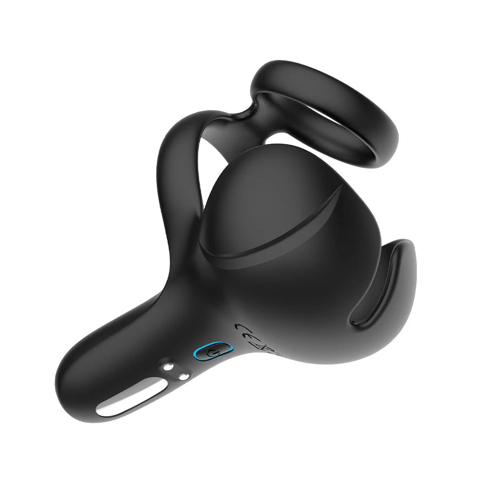 Cock Ring Penisring 3 in 1 Perineum Testicles Vibrator Delay Ejaculation Erection Penis Ring for Men Sex Toys Couples Cockring