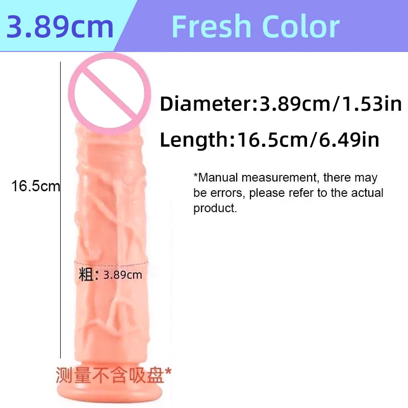 Transparent Soft Jelly Dildo Realistic Fake Dick Penis Suction Cup Dildo Realistic Sex Toys For Lesbian Women Female Masturbator