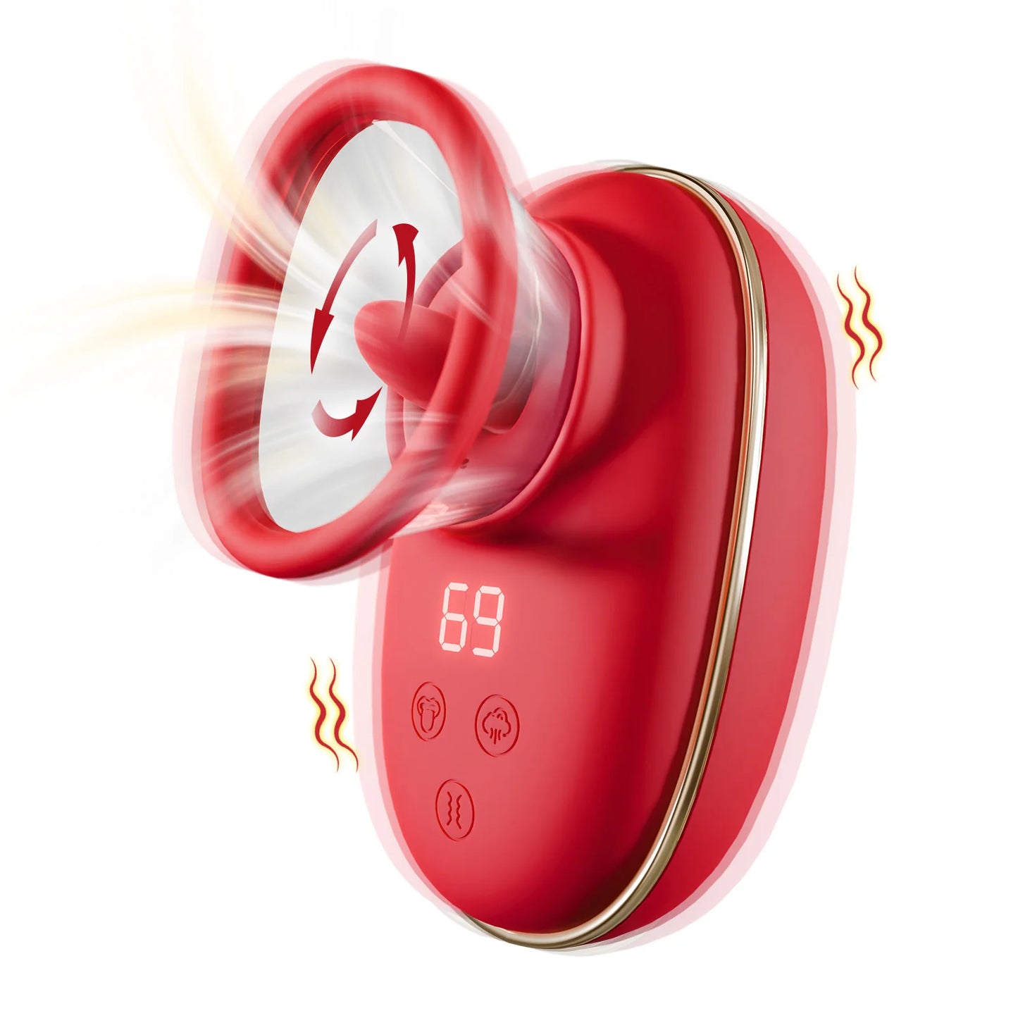 Nipple Sex Toy for Women Clitoral Vibrator Sucking and Licking Tongue Vagina Stimulator Orgasm Pussy Blowjob Female Masturbation