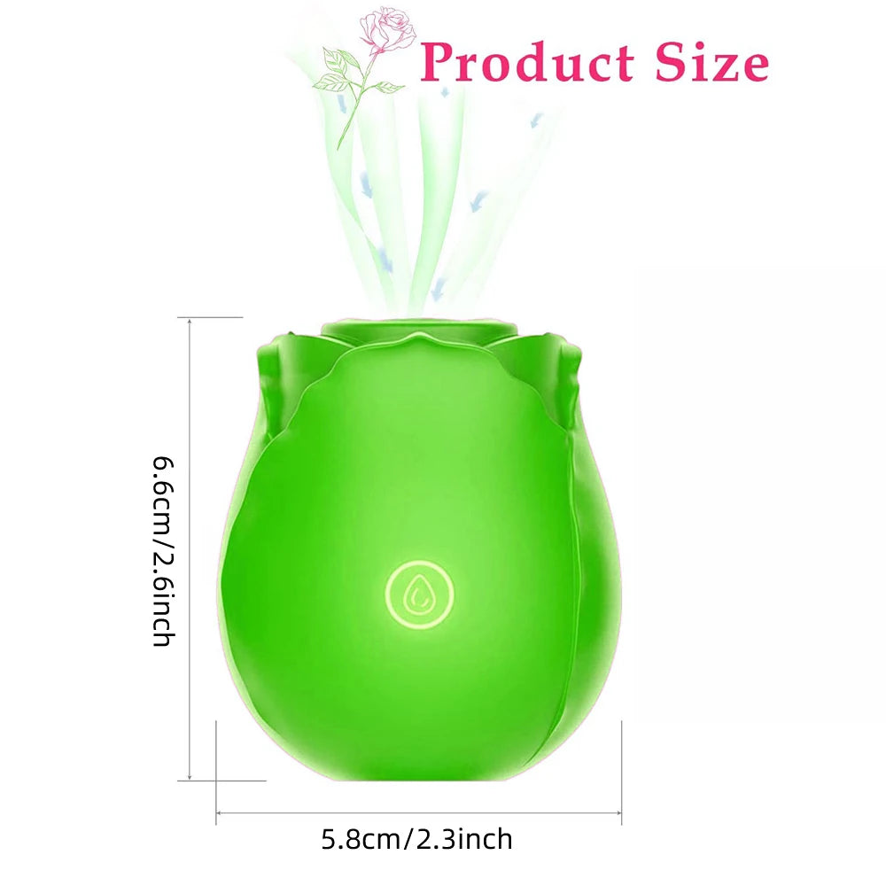 Rose Toy Vibrator for Women Vacuum Stimulator Powerful Sucking Masturbator Nipple Clit Sucker Female Sex Toys Adults