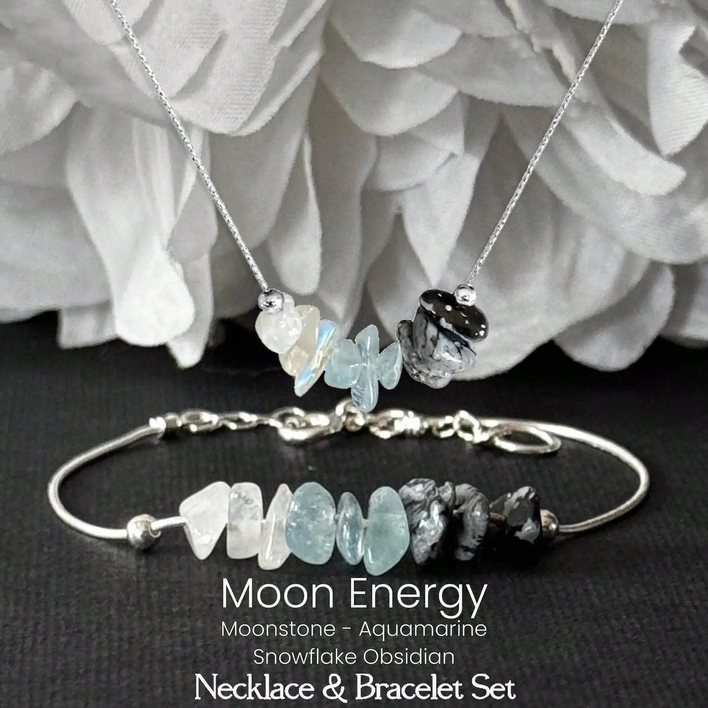 Natural Strawberry Quartz Moonstone Alloy Bracelets Menopause Support Bracelet Hormone Balance Crystal Jewelry with Size Chart