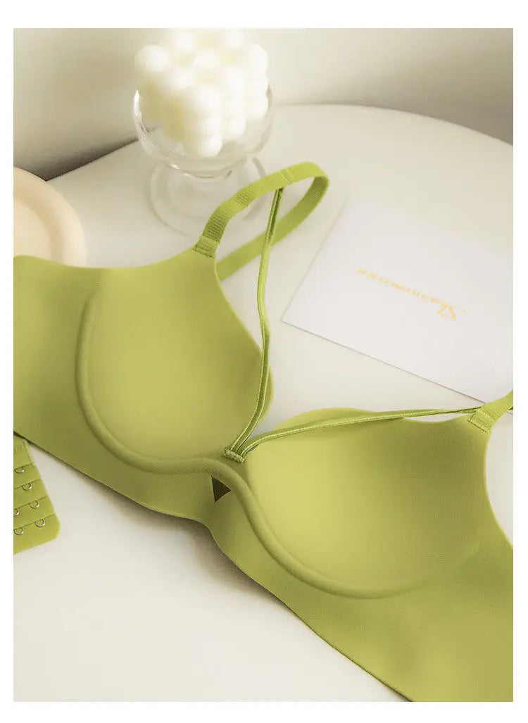 2025 New Arrival Sexy Leopard Print Bra for Woman Small Bust Lift Enhances Fullness Wire-Free Desire Seamless Bra Underwear