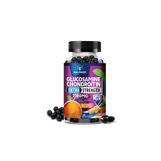Glucosamine Chondroitin Turmeric & MSM - Joint Health Supplement, Antioxidant, Helps Relieve Back, Knees and Hand Pain