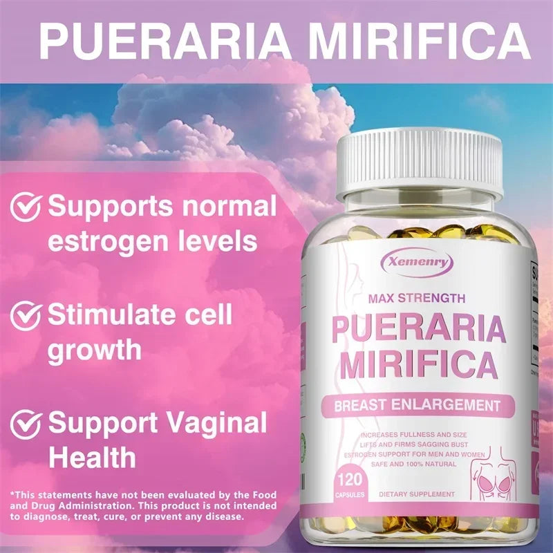 Pueraria Mirifica - Supports Women's Health, Balances Estrogen, Promotes Cell Growth, Relieves Menopausal Symptoms, Non-GMO