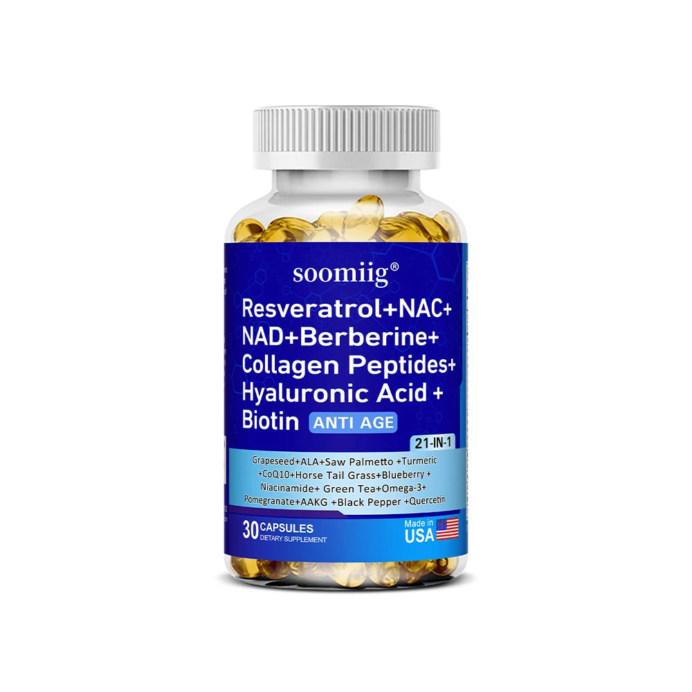 Collagen Capsules - Bone and Joint Health, Anti-aging, Firming Skin, Hair, Nails, Skin Health, Collagen Peptide Supplements
