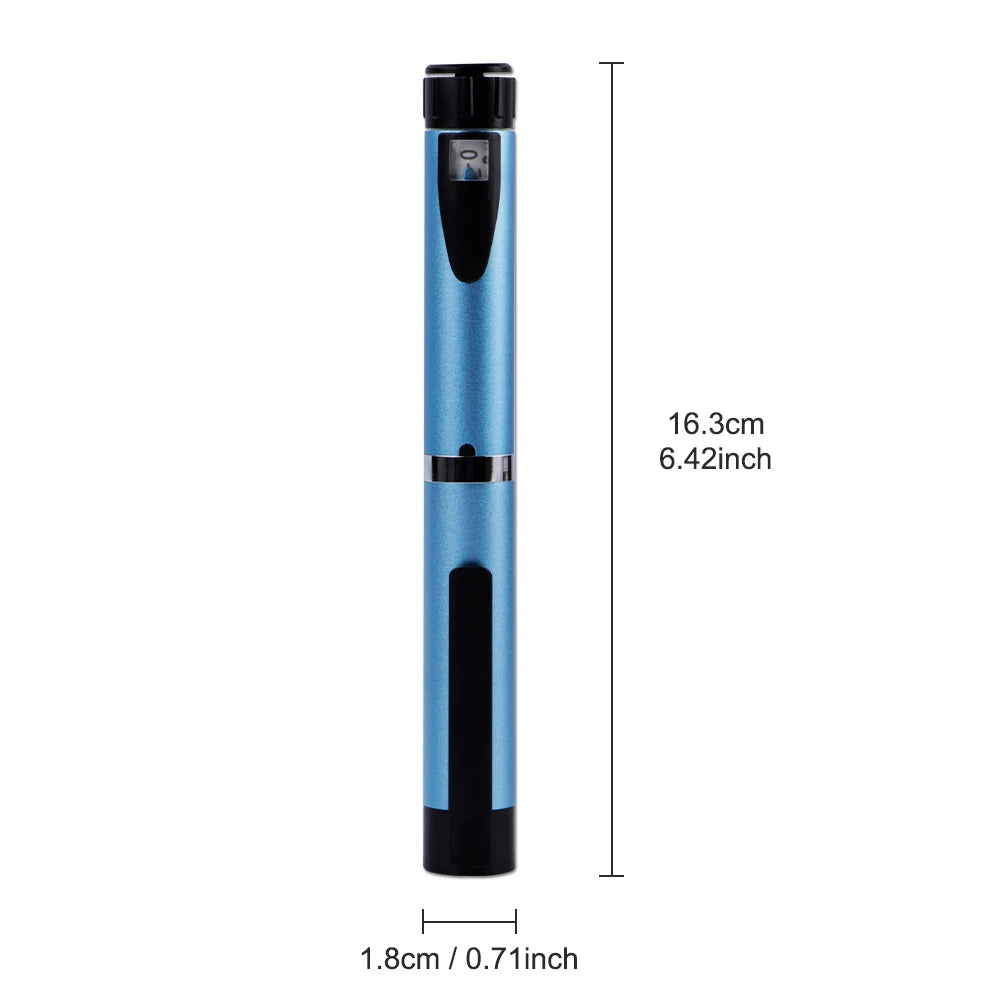 Reusable Metal Insulin Injection Pen Precise 60IU Dose Adjustment Clear Scale Diabetic Insulin Injector Accessories Peptide Pen