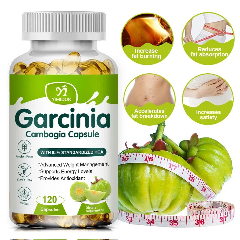 Buy 2 Get 2 Free! Garcinia Cambogia Extract Capsules, for Weight Loss, Energy Levels, Provides Antioxidant, Men & Women