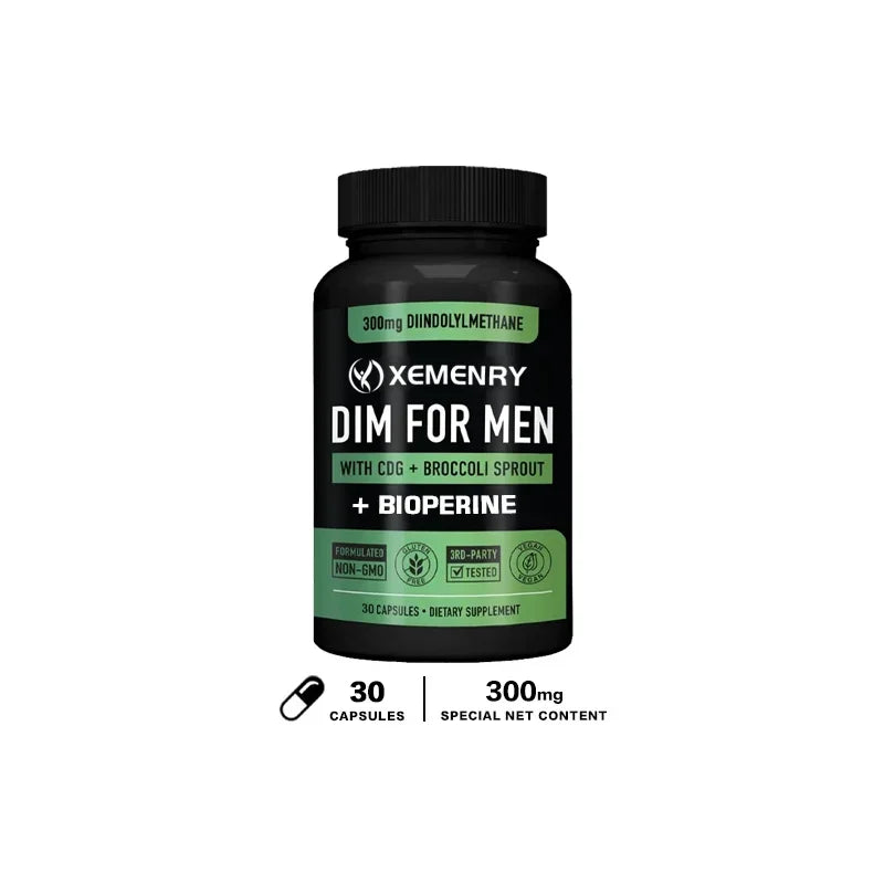 DIM Capsules - DIM Supplement for Men and Women | Herbal Supplement for Hormone Balance, Menopause and Prostate