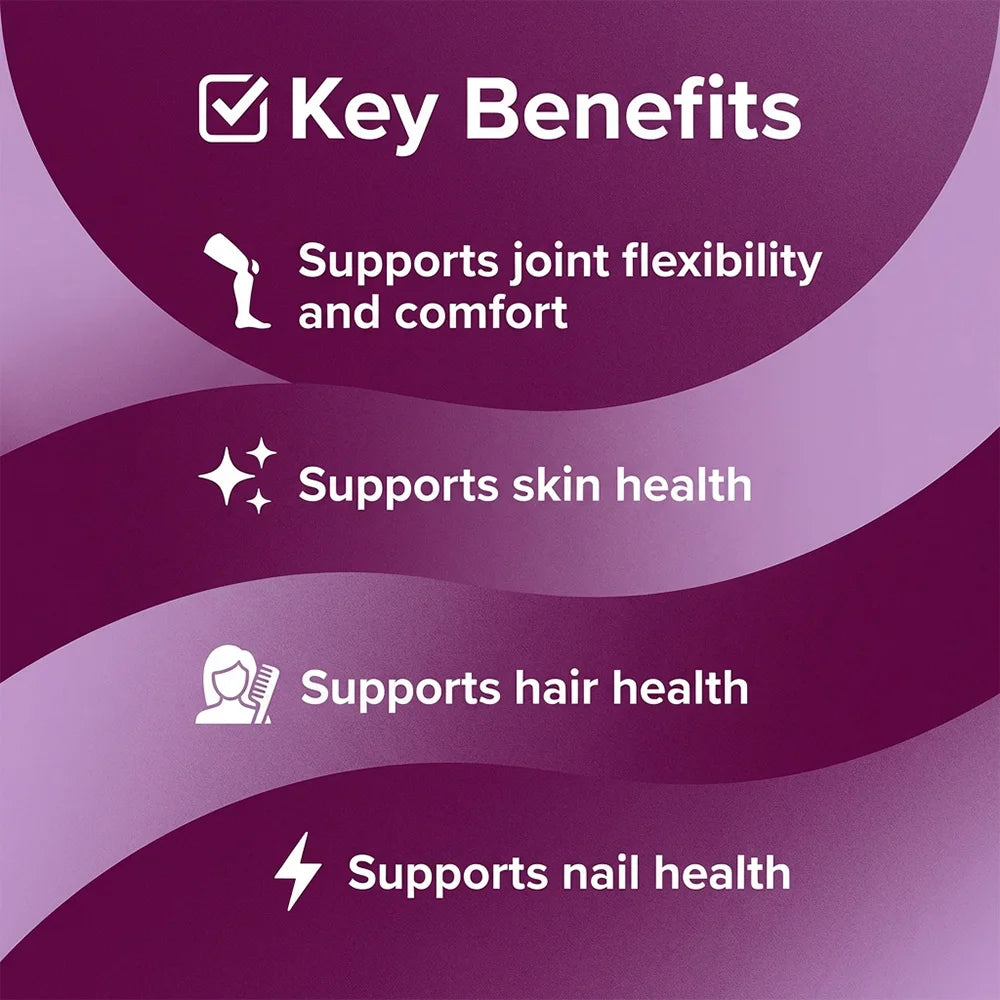 Multi Collagen Capsules, Support Skin Brightening, Anti-Aging, Hair Nail Strength, Joint, Cardiovascular & Gut Digestive Health