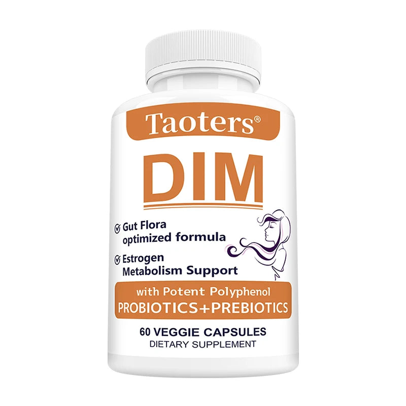 DIM Supplement - Support Hormone Balance, Menopause Prostate Health, Improve Sleep, Metabolism, Muscle Mass, Balances Gut Flora