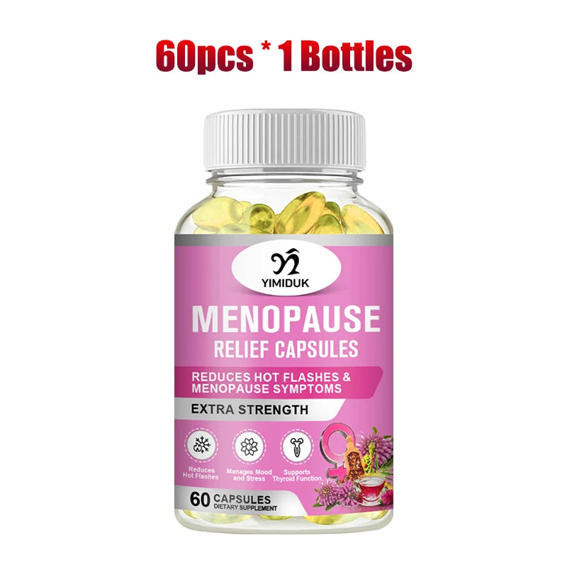 Buy 2 Get 2 Free! Natural Menopause Relief Supplement, for Reduces Hot Flashes & Night Sweats, Mood Balance & Better Sleep