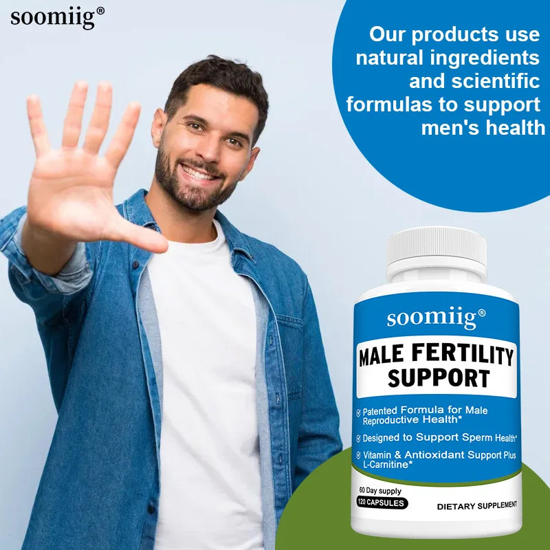 Men’s Reproductive Health Supplement - Fertility Balance, Vegan Non-GMO (30/60/120 Caps)