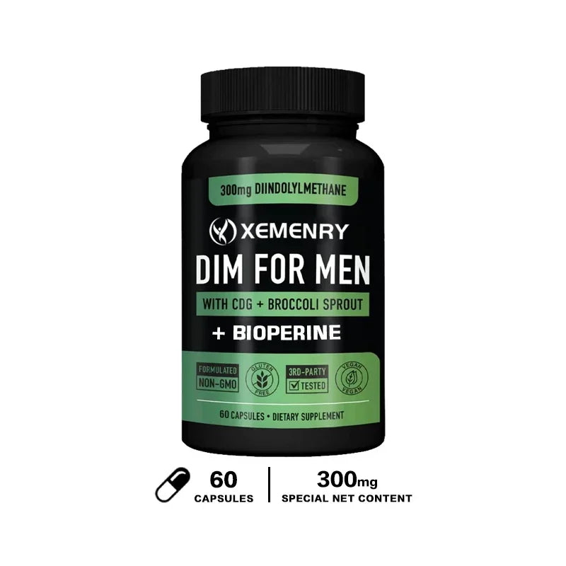 DIM Capsules - DIM Supplement for Men and Women | Herbal Supplement for Hormone Balance, Menopause and Prostate