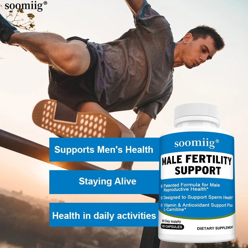 Men’s Reproductive Health Supplement - Fertility Balance, Vegan Non-GMO (30/60/120 Caps)