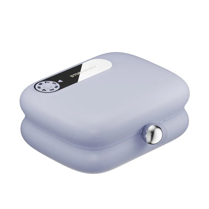 Portable pill box, small pill box for health supplements, vitamins, and weight loss pills, travel pill box for carrying