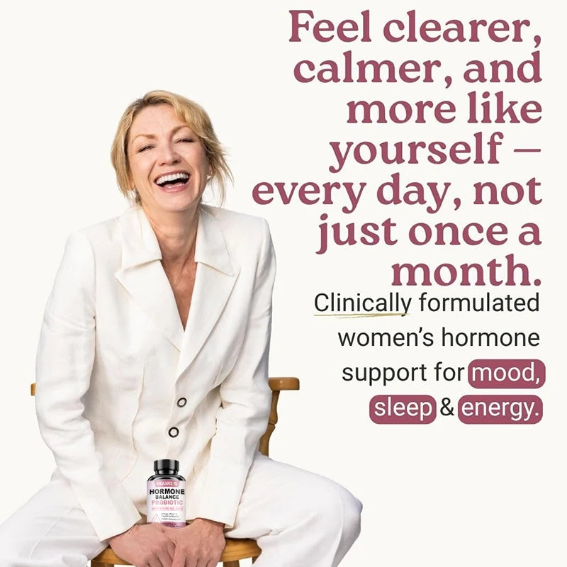 HOLUCKS Hormone Balance Supplement for Women, with Maca Root, Tribulus, Ashwagandha, Support Menopause Relief, Mood & Energy
