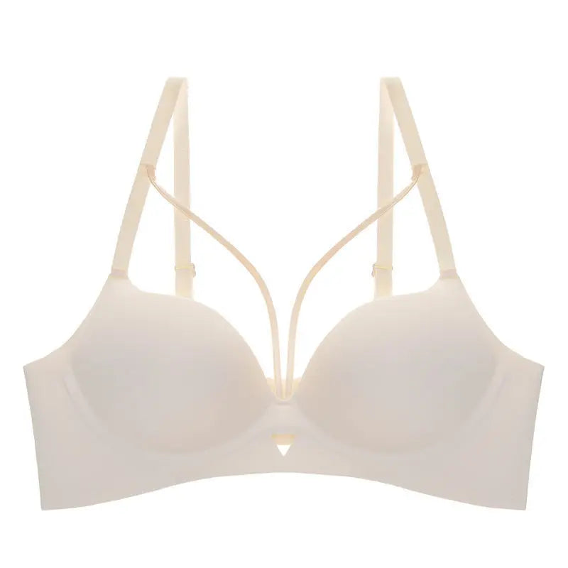 2025 New Arrival Sexy Leopard Print Bra for Woman Small Bust Lift Enhances Fullness Wire-Free Desire Seamless Bra Underwear