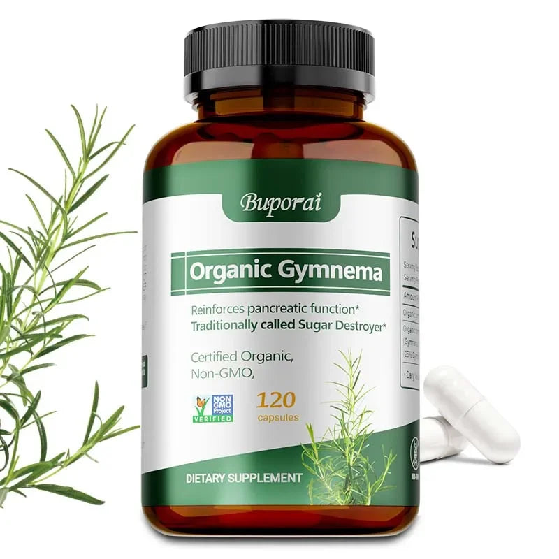 Organic Gymnema - Supports Balanced Glucose Metabolism and Energy Health, Enhances Absorption, and Provides Nutritional Support