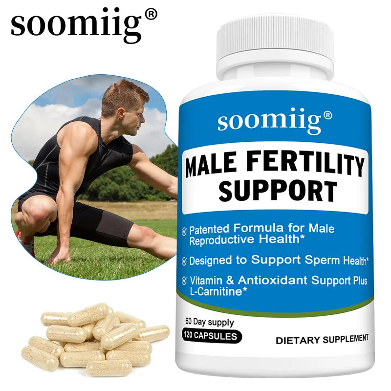 Men’s Reproductive Health Supplement - Fertility Balance, Vegan Non-GMO (30/60/120 Caps)