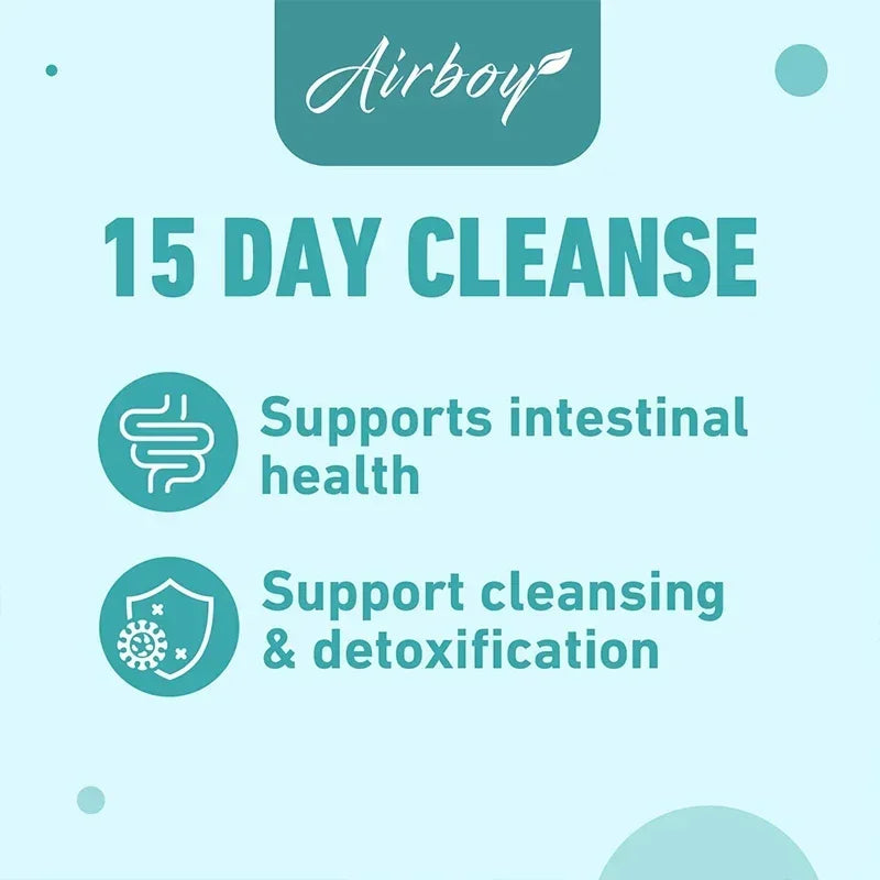 Gut and Colon Cleanse & Detox for Weight Loss-15 Day Quick Cleanser - Capsules Supplement to Flush Toxins&Boost Energy for Adult
