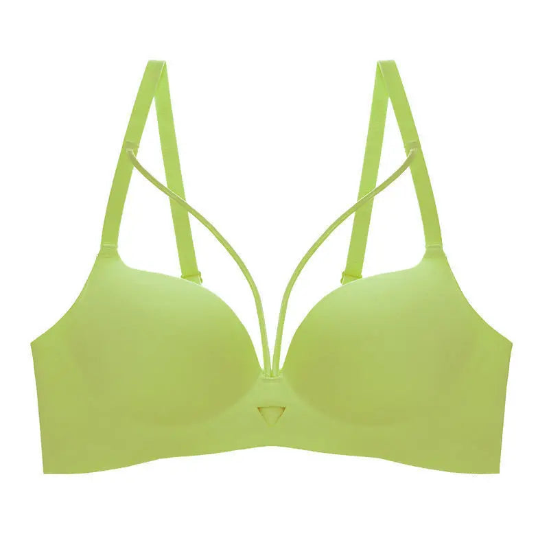 2025 New Arrival Sexy Leopard Print Bra for Woman Small Bust Lift Enhances Fullness Wire-Free Desire Seamless Bra Underwear