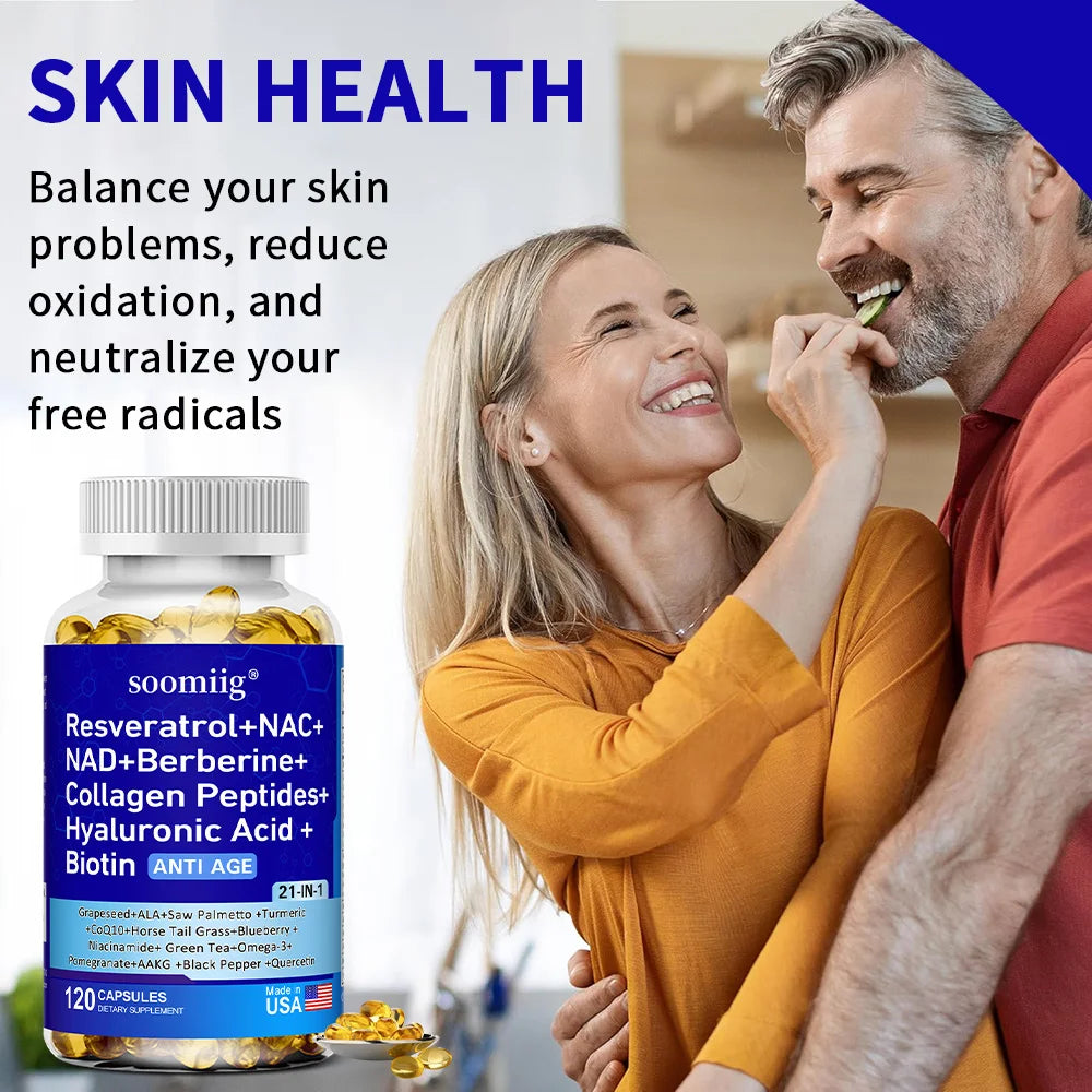 Collagen Capsules - Bone and Joint Health, Anti-aging, Firming Skin, Hair, Nails, Skin Health, Collagen Peptide Supplements