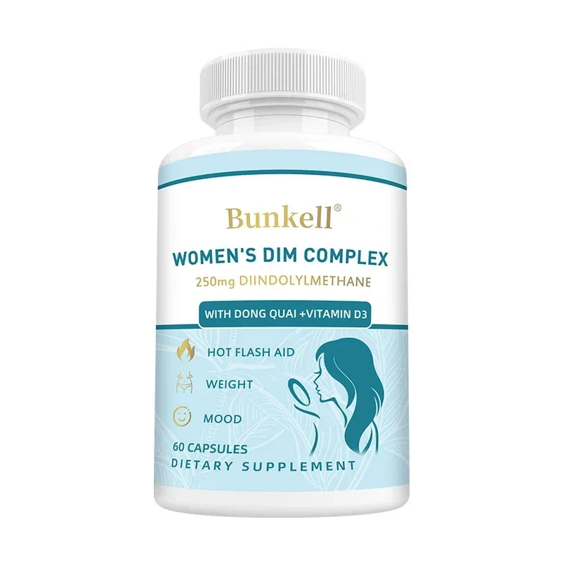DIM Supplement with BioPerine Extract - Hormone Balance for Menopause & Prostate Health, Metabolism Boost, Body Balance