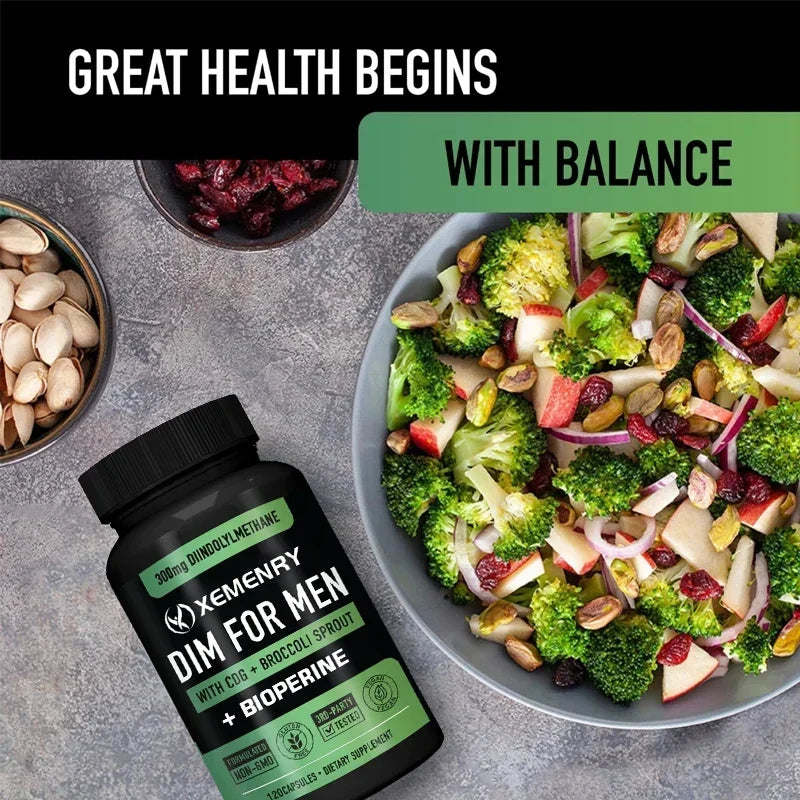 DIM Capsules - DIM Supplement for Men and Women | Herbal Supplement for Hormone Balance, Menopause and Prostate
