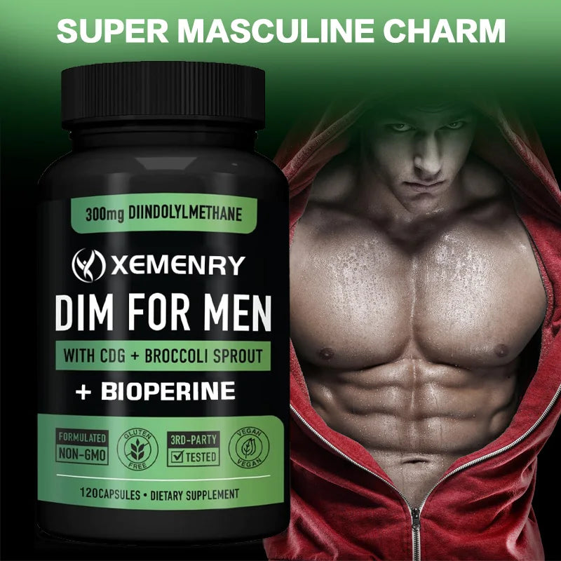 DIM Capsules - DIM Supplement for Men and Women | Herbal Supplement for Hormone Balance, Menopause and Prostate