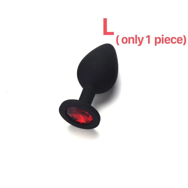 Adult Silicone Anal Plug Dildos Bullet Vibrator Butt Plugs Sex Toys for Women Men Gay Prostate Massager Anal Masturbating S/M/L