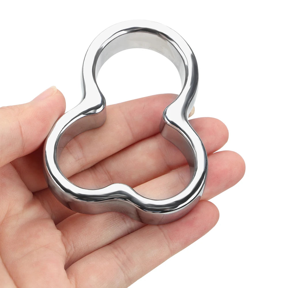 Cock Ring Toy For Men Sex Toys Ball Scrotum Stretcher Pendant Bondage Scrotum Rings Penis Rings Stainless Steel Adult Product