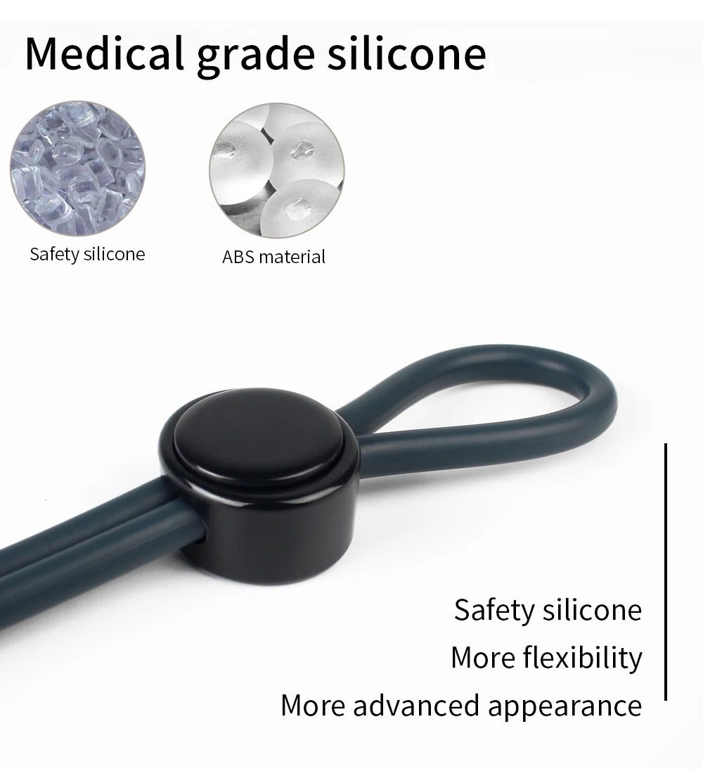 Male Penis Ring Cock Rings Adjustable Rope Lock Ejaculation Scrotal Binding Ball Stretcher Silicone Cockring Sex Toys For Men