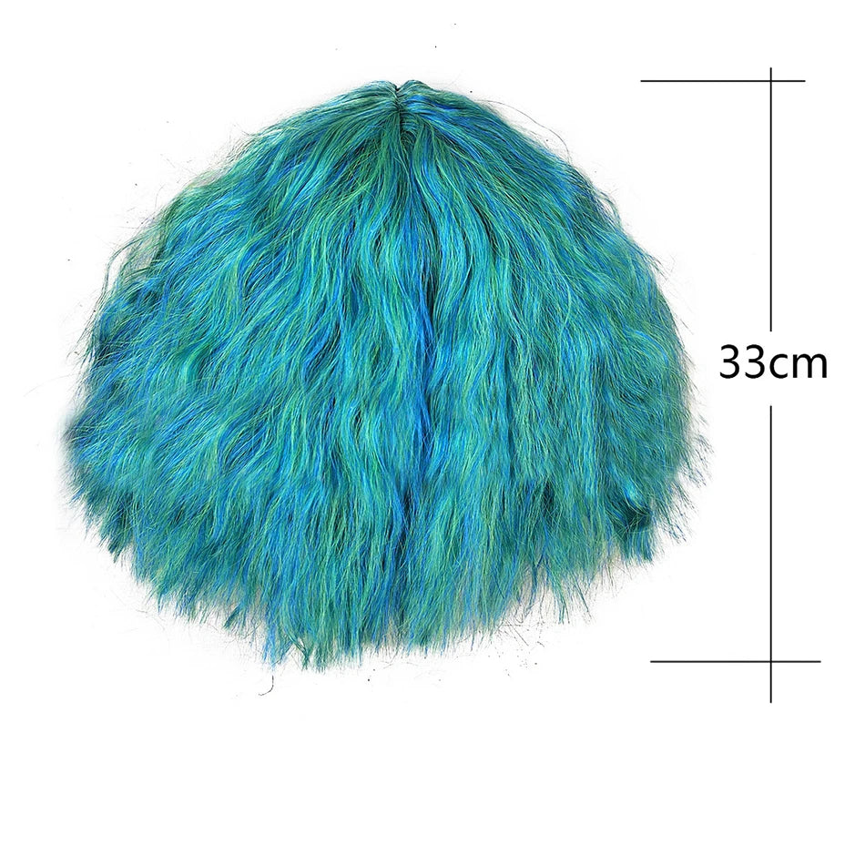 Exclusive Masquerade Joy Sadness Envy Disgust Multiple Styles Wig with Headpiece and Waterdrop Clips Elevate Your Costume Game