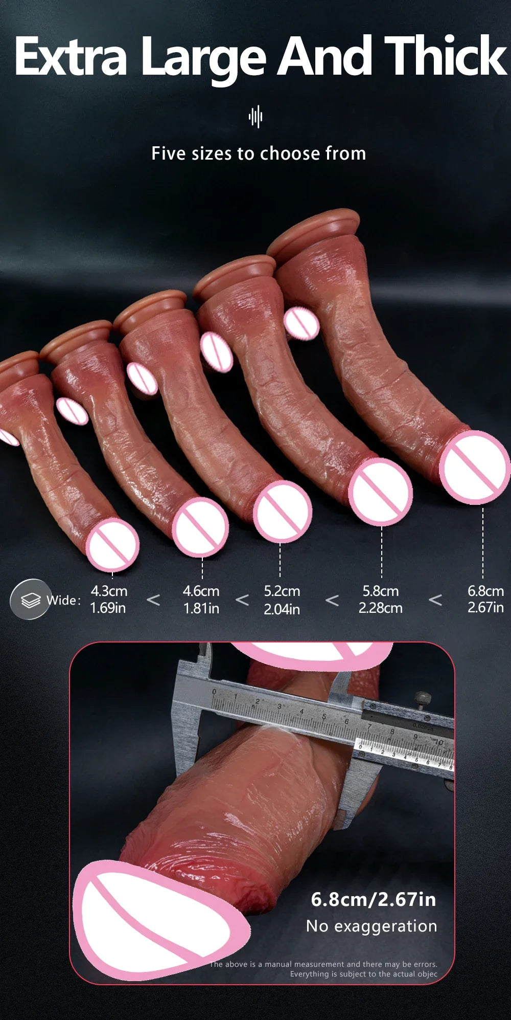 Oversized Realistic Dildo Huge Penis Penetration Anal Sex Toys For Women Masturbation Soft Dick Dildos Sexy Adult Sex Toy Gay