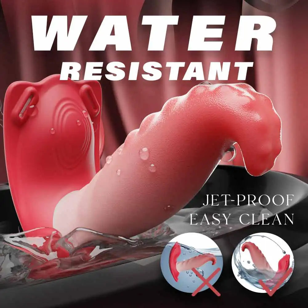 Wearable Vibrator Rose Sex Toy for Women G Spot Dildos Adult Toys with Tongue Vibration Panties Stimulator Pleasure for Anal