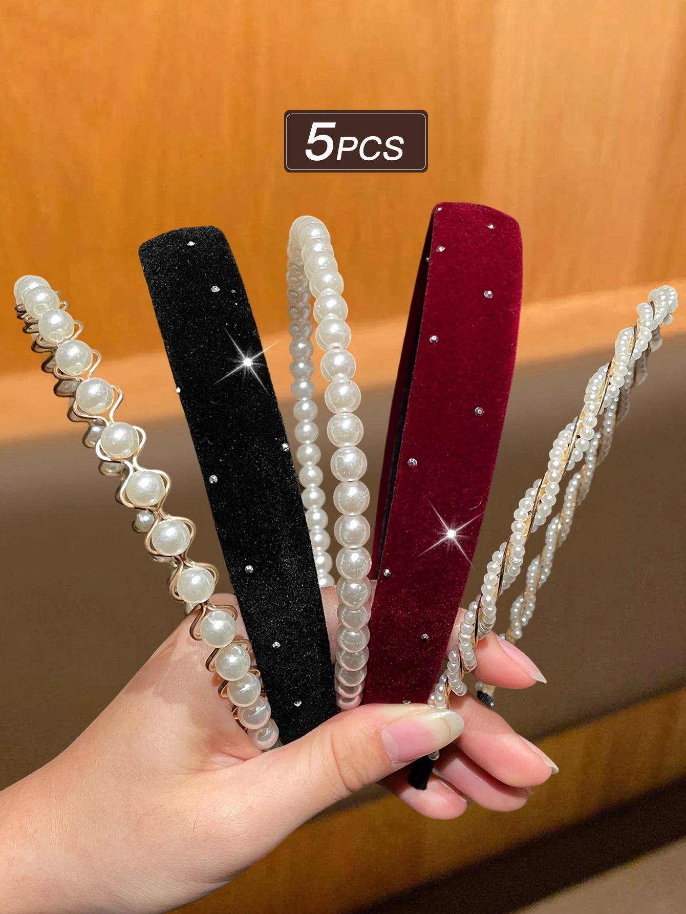 Women's hair wig, 5pcs, fashion, for women, female hair accessories, for women