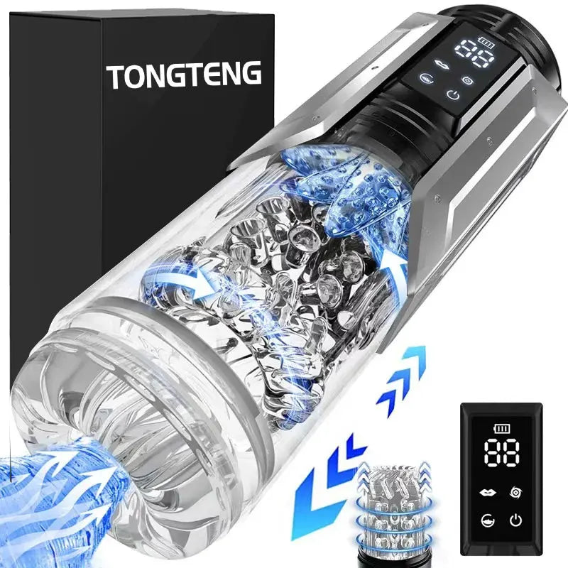 Automatic Male Masturbator Penis Pump Sucking Vibrating Thrusting Rotating 100% Waterproof Blowjob Adult Sex Toy Stroker For Men