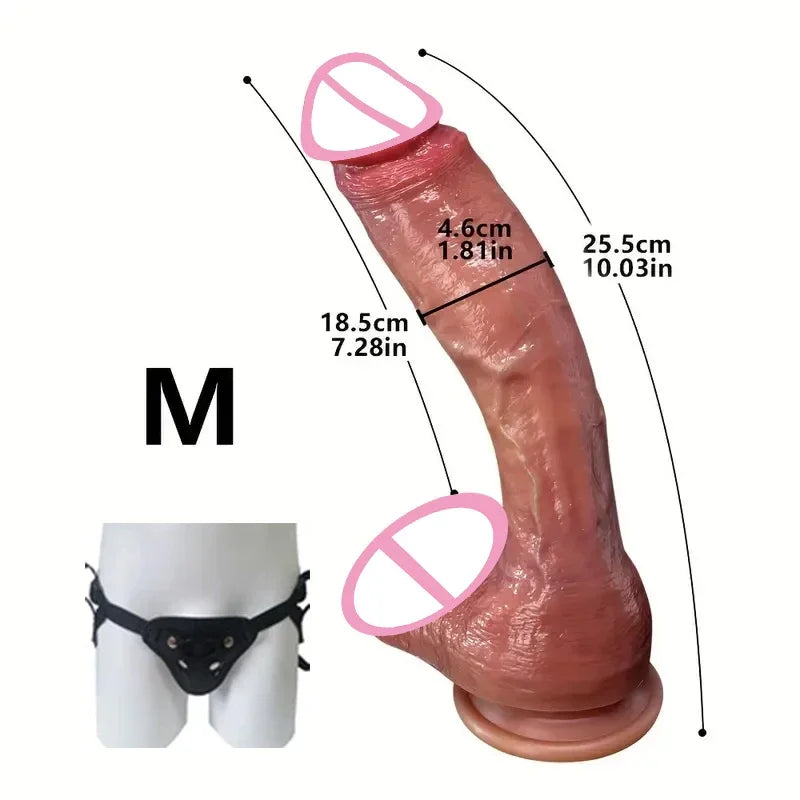 Oversized Soft Realistic Dildo Big Penis Suction Cup Dick Penetration Anal Adult Sex Toys/Anal Toy For Women Masturbation Dildos
