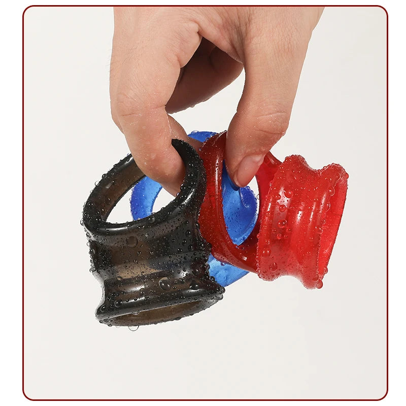 Cock Penis Ring Reusable Delay Ejaculation Stronger Erection Sex Toys  Adult Supplies Linen Nozzle Ring Cock Sex Toys For Men