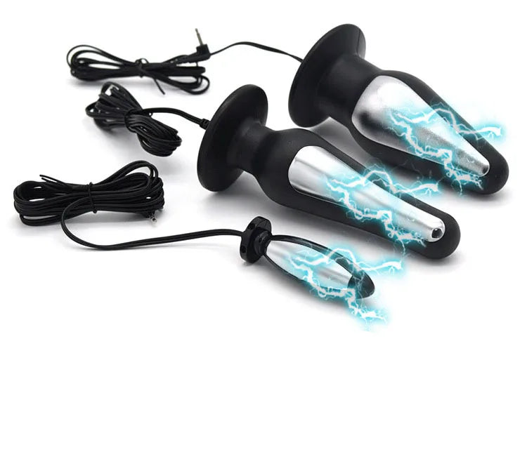 Electro Shock Ass Prostate Massager Pussy Stimulate Anal Butt Plug Erotic Insert Vagina Medical Toys for Couples Masturbators