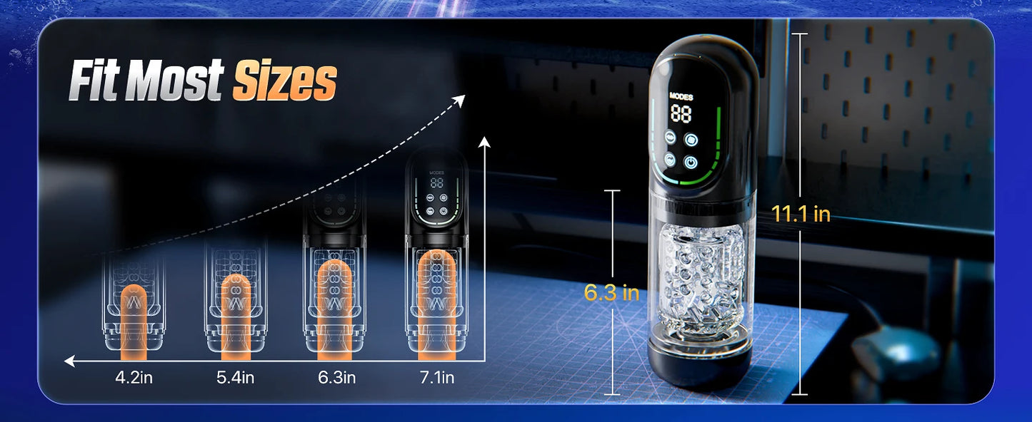 Automatic Thrusting Rotating Male Masturbator Licking Stroker Sucking Blowjob 100% Waterproof Pennis Pump Adult Sex Toys For Men