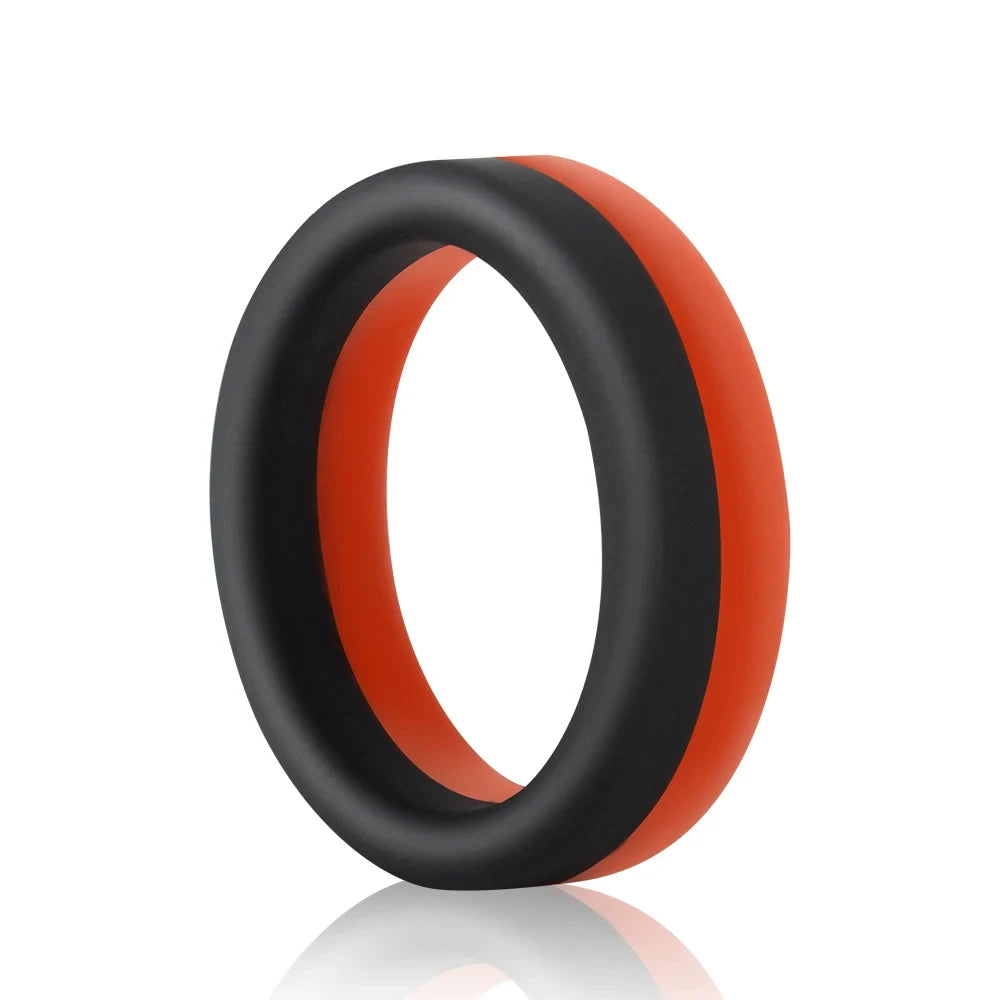 Cock Ring Durable Silicone Penis Rings Male Delayed Ejaculation Rubber Rings Sex Toy For Men Couple Stretcher Scrotum Rings