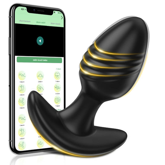 Prostate Massager APP Control 10 frequencies Anal Vibrator Massager Stimulator Men Masturbator Adult Butt Plug Sex Toys Women