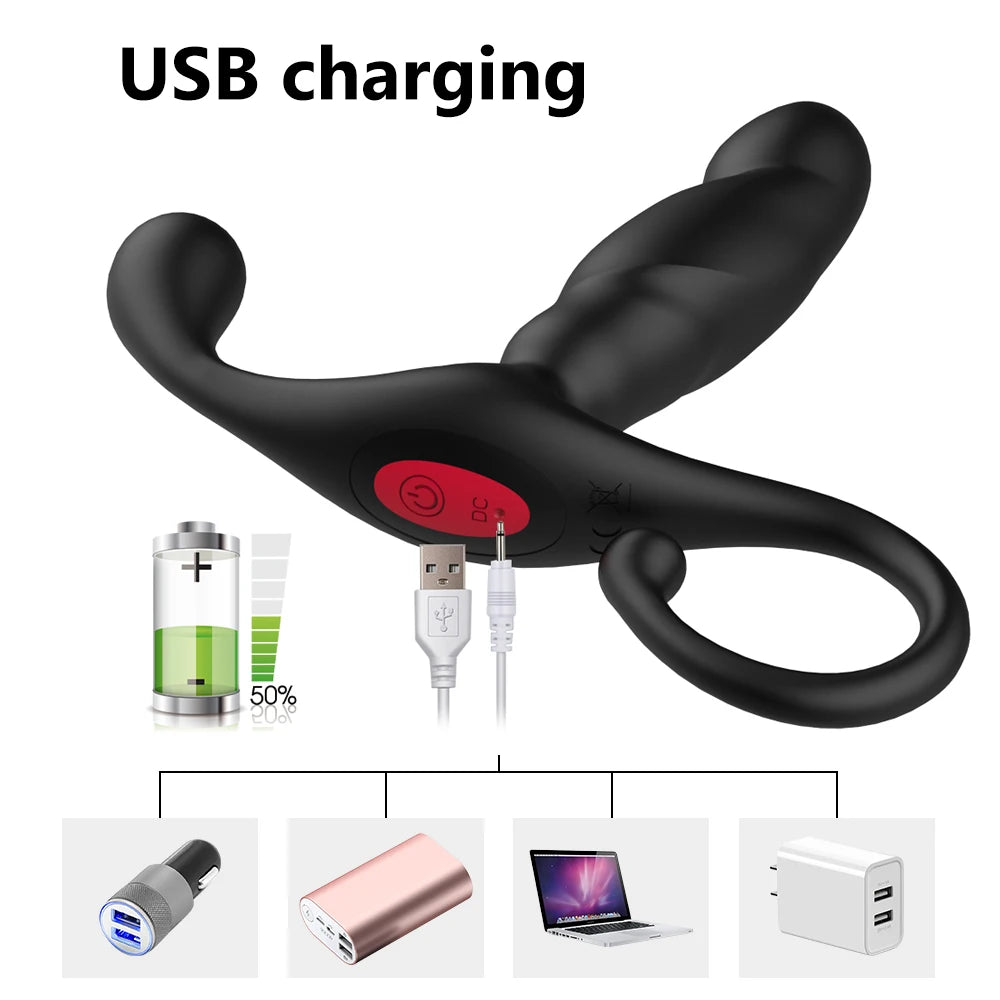 Male Prostate Massager Dual Motor Anal Vibrators Wireless Remote Control Stimulate Anus Vibrating Butt Adult Sex Toys For Men