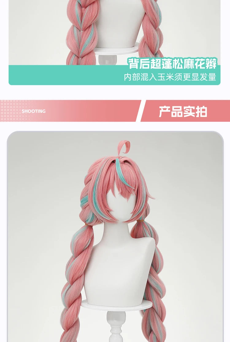 IN STOCK Newly Game Genshin Impact Varesa Cosplay Wig Halloween Party Christmas Role Playing Comic New Sexy wig Free cap 95cm