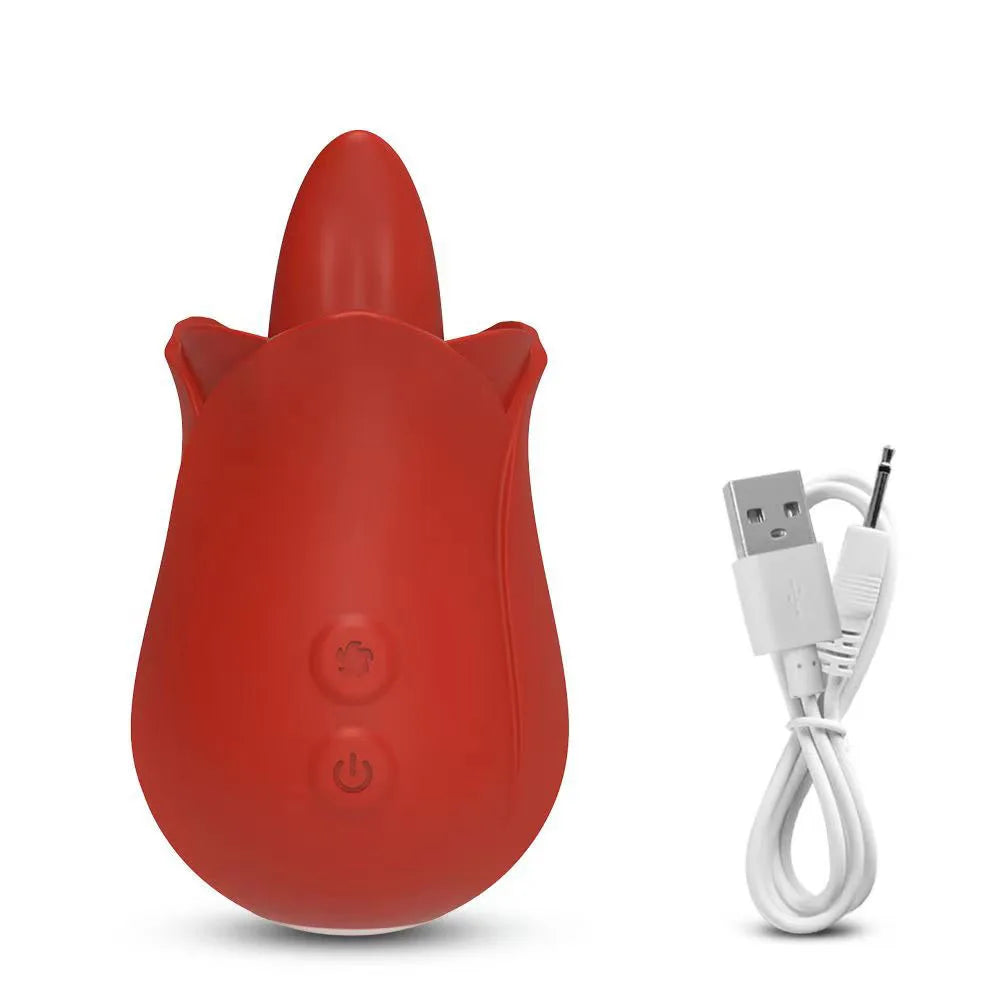 Sex Toys for Women Rose Tongue Licking Powerful Clitoris Stimulation Vagina Vibrator Adults 18 Products Female Masturbation Toy