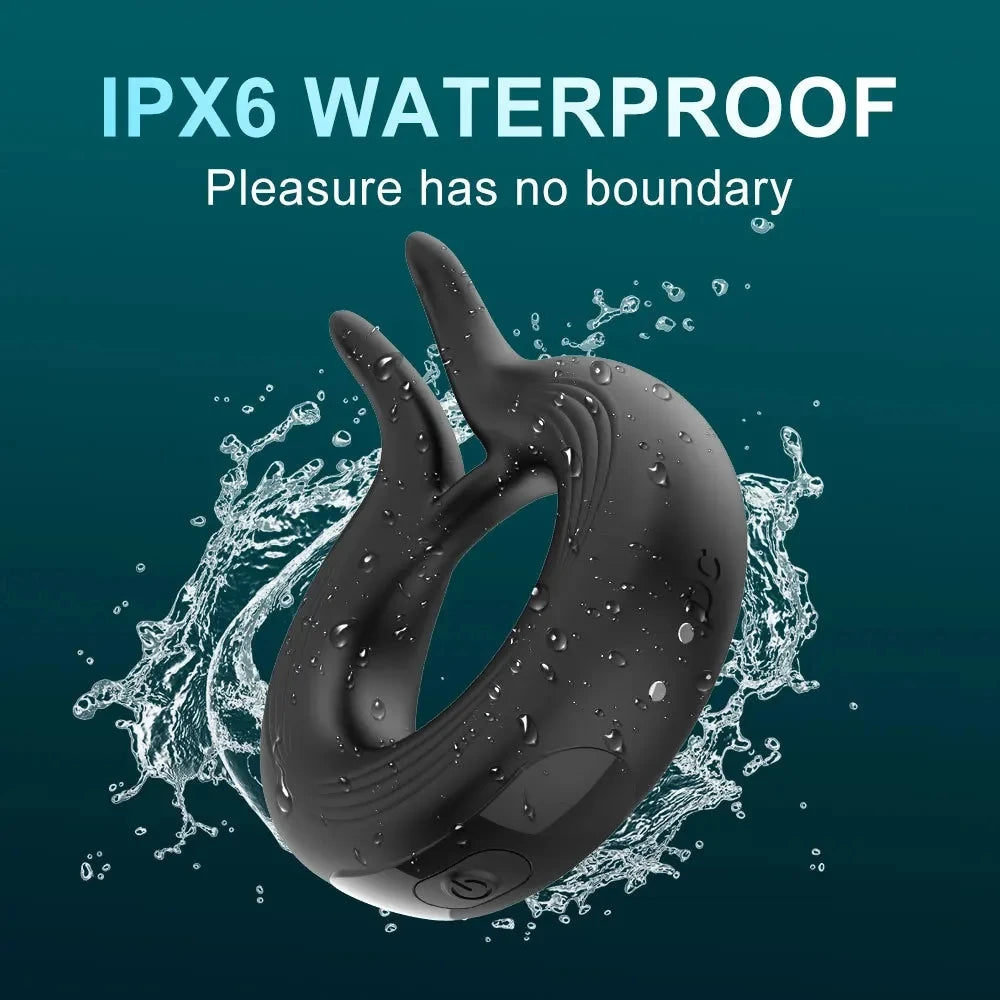 Cock Vibrator Ring Man Penis Powerful Vibrating Cock Ring Couple Rings Penisring Delay Ejaculation Cockring Sex Toys for Adults